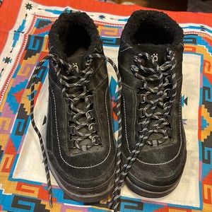 Ryka Black Lace Up Boots